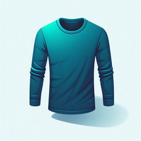 Blank t-shirt template for sport wear, vector illustration.のイラスト素材