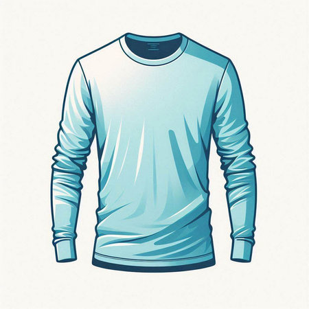 Men's long sleeve t-shirt design, vector illustration eps 10のイラスト素材