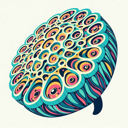 Colorful abstract hand-drawn doodle background. Vector illustration.のイラスト素材