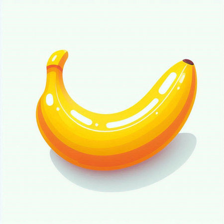 banana on white background, vector illustration, eps10.のイラスト素材