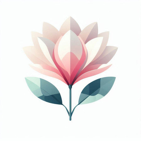 Abstract watercolor flower isolated on white background. Hand drawn watercolor illustration.のイラスト素材