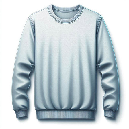 Men's sweater isolated on a white background. 3d rendering.のイラスト素材