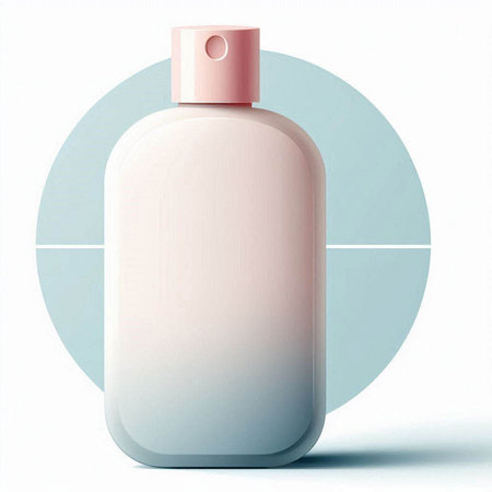 cosmetic cream bottle on a white background. 3d illustration.のイラスト素材