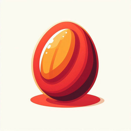 Easter egg on a white background. Vector illustration. Eps 10のイラスト素材