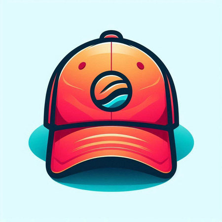 Baseball cap. Vector illustration of sport cap. Baseball cap.のイラスト素材