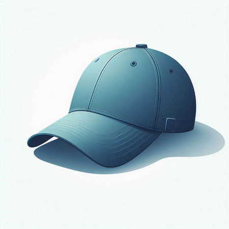 Baseball cap isolated on white background. Vector illustration. Eps 10.のイラスト素材