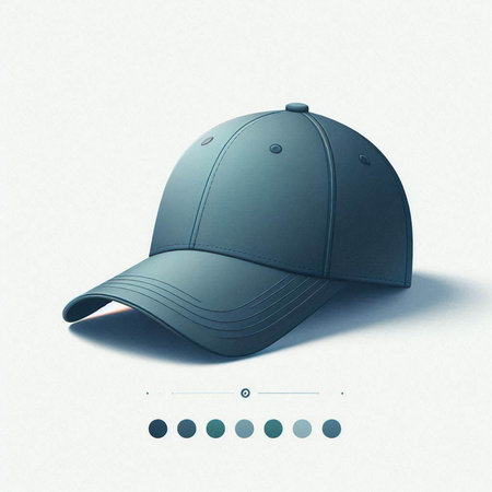 Baseball cap mockup. Realistic vector illustration of baseball capのイラスト素材