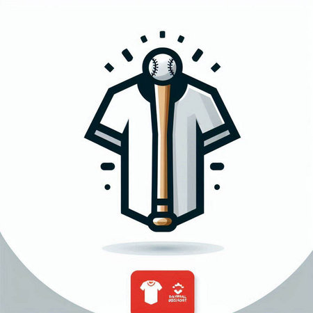 Baseball bat and ball, vector illustration. Flat design style.のイラスト素材