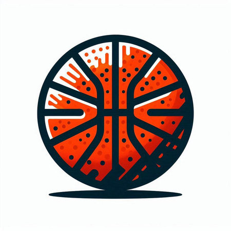 Basketball ball on a white background. Vector illustration. Eps 10のイラスト素材