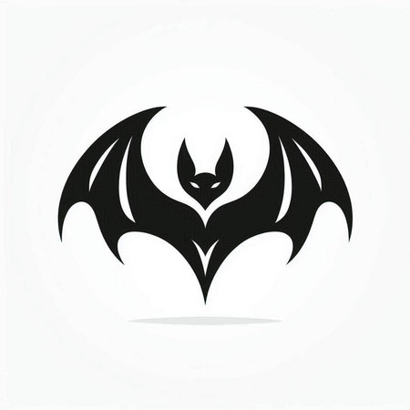 Bat icon. Vector illustration isolated on white background for graphic and web designのイラスト素材