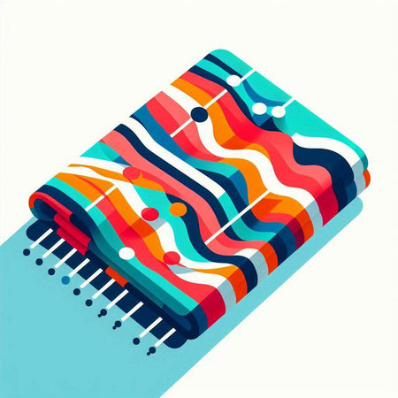 Microchip, microcircuit, computer chip, microchip vector illustration.のイラスト素材