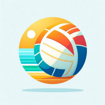 Volleyball ball icon. Volleyball ball icon. Vector illustrationのイラスト素材