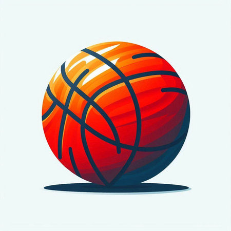 Basketball ball on a light background. Vector illustration. Eps 10のイラスト素材