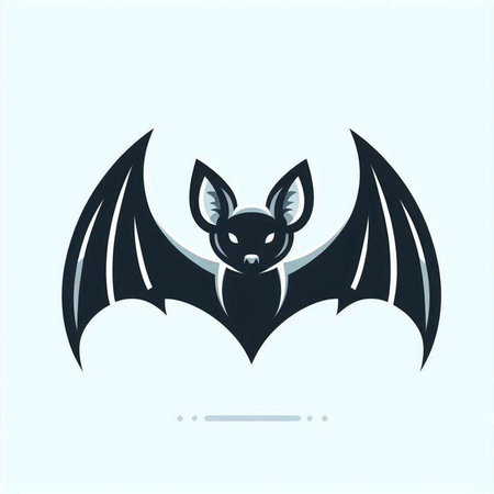 Bat icon, vector illustration. Flat design style. Bat icon.のイラスト素材