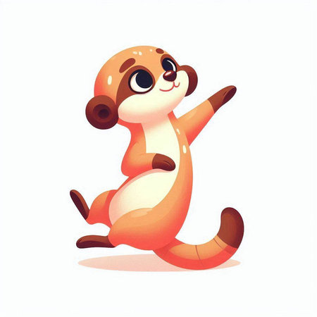 Cute cartoon dog. Vector illustration isolated on a white background.のイラスト素材