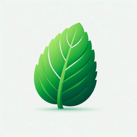 Green leaf icon. Vector illustration. Eps 10. Nature concept.のイラスト素材