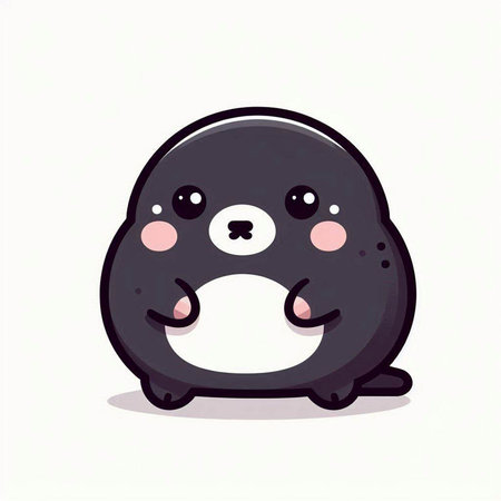 Cute penguin vector illustration. Cute cartoon penguin.のイラスト素材