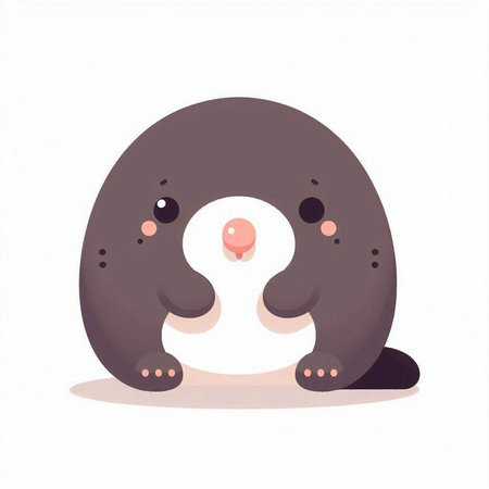 Cute penguin isolated on a white background. Vector illustration.のイラスト素材