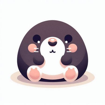 Cute penguin isolated on white background. Vector cartoon illustration.のイラスト素材