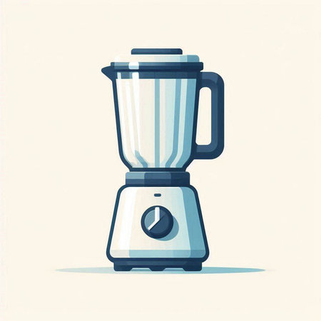 Illustration of a blender on a light background. Vector illustration.のイラスト素材