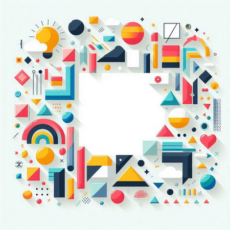 Abstract geometric background with place for your text. Vector Illustration.のイラスト素材