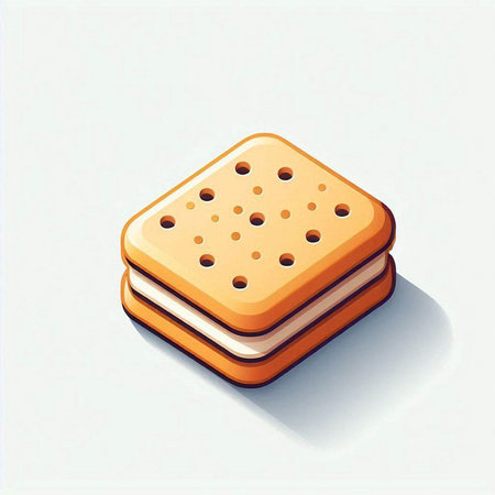 Sandwich with cheese on a white background. Vector illustration. Eps 10のイラスト素材