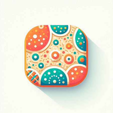 Colorful abstract background with hand drawn circles. Vector illustration for your designのイラスト素材