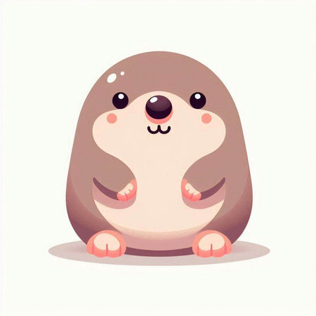 Cute cartoon penguin. Vector illustration of a cute penguin.のイラスト素材