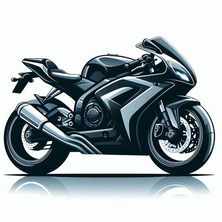 Motorcycle. Motorcycle. Motorcycle. Motorcycle. Vector illustration.のイラスト素材