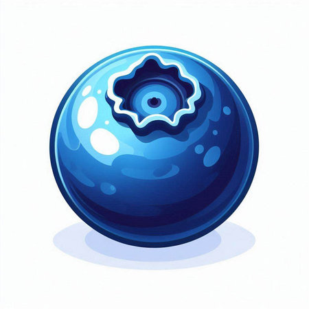 Blue ball with a hole on a white background. Vector illustration.のイラスト素材