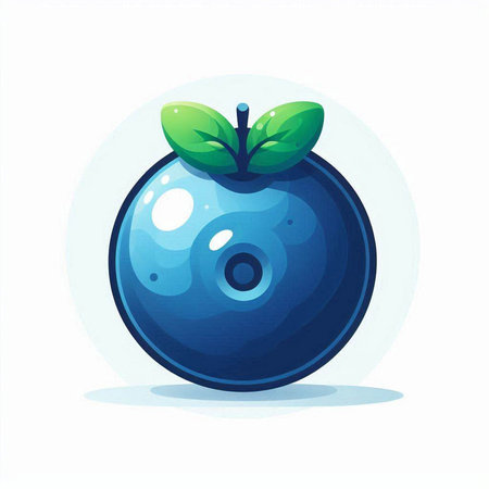 Blueberry icon. Cartoon illustration of blueberry vector icon for web designのイラスト素材
