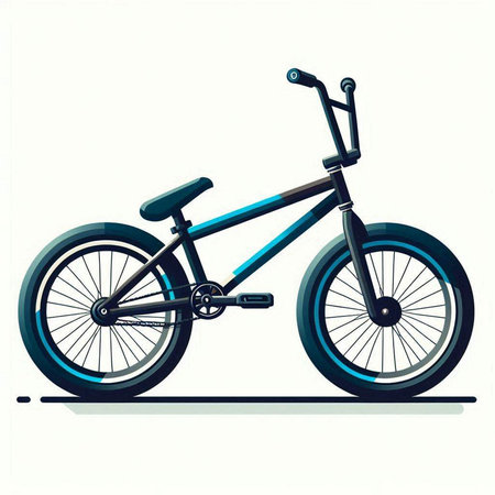 Bike isolated on white background. Vector illustration. Eps 10.のイラスト素材