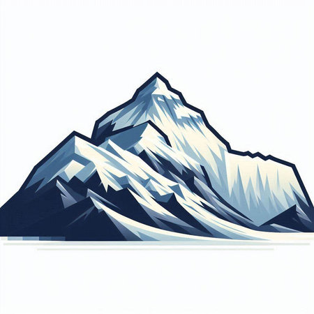 Mountains. Vector illustration. Isolated on a white background.のイラスト素材
