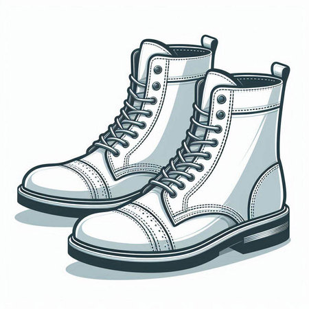 Sneakers isolated on a white background. Vector illustration. Eps 10.のイラスト素材