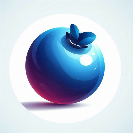 Blueberry, vector illustration, eps10, contains transparencies.のイラスト素材