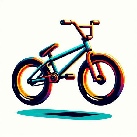 bicycle, vector illustration, eps10, contains transparenciesのイラスト素材