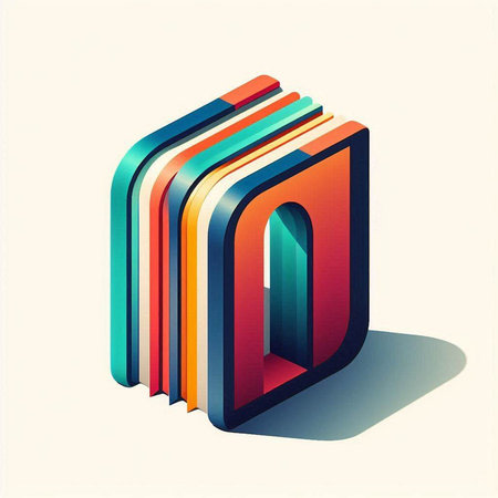 3d isometric font letter Q. 3d isometric font with shadow and light background.のイラスト素材