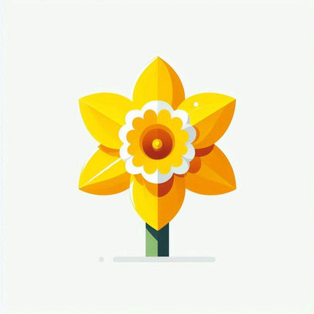 Flower icon. Flat design. Vector illustration, EPS 10.のイラスト素材