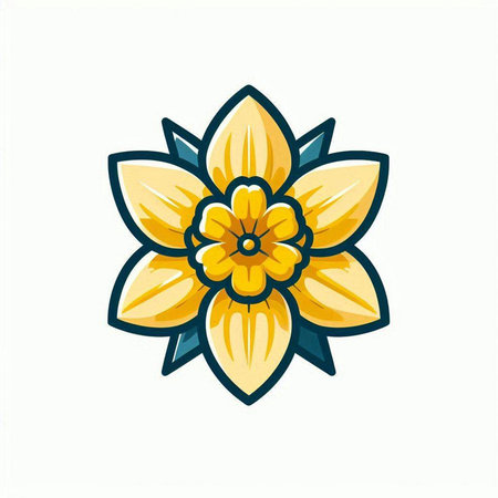 Flower icon isolated on white background. Vector illustration EPS 10.のイラスト素材