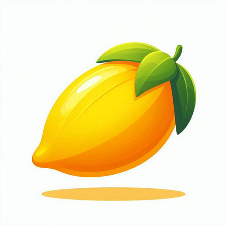 Lemon fruit on a white background. Vector illustration. Eps 10のイラスト素材