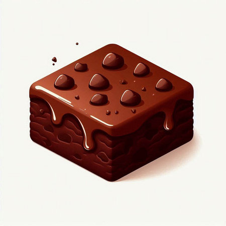 Illustration of a chocolate bar on a white background with water dropsのイラスト素材
