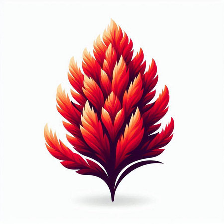Illustration of fire flame isolated on a white background - vector fileのイラスト素材