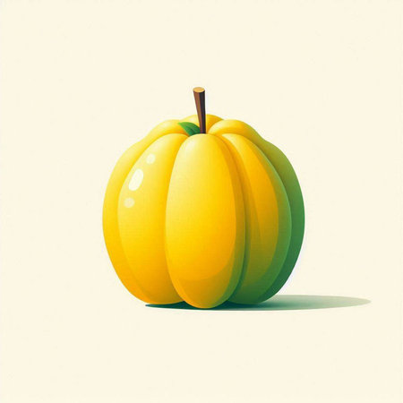 Pumpkin isolated on a white background. 3d illustration.のイラスト素材