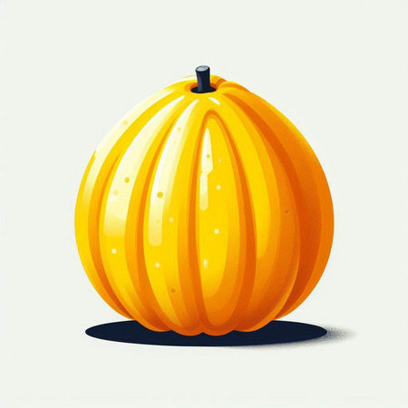 Pumpkin on a white background. Vector illustration of a pumpkin.のイラスト素材