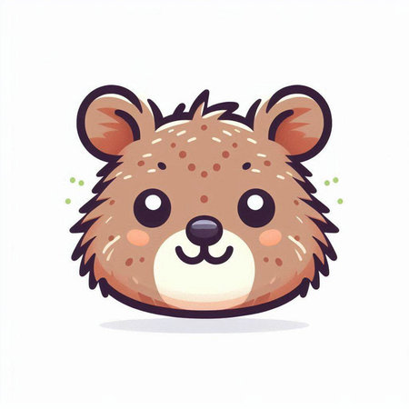 Cute hamster. Vector illustration in cartoon style on white background.のイラスト素材