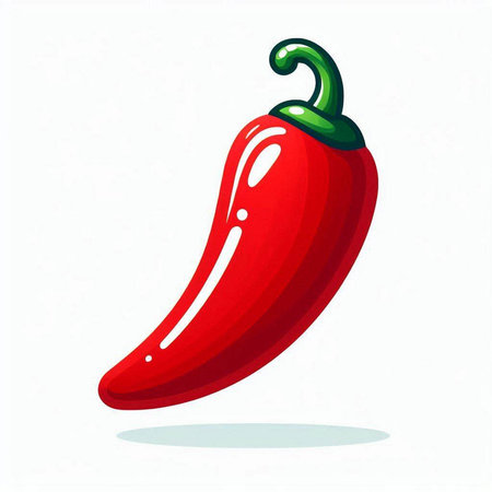 chili pepper isolated on a white background. vector illustration, eps 10のイラスト素材