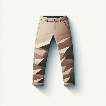 Men's pants isolated on a white background. 3d rendering.のイラスト素材