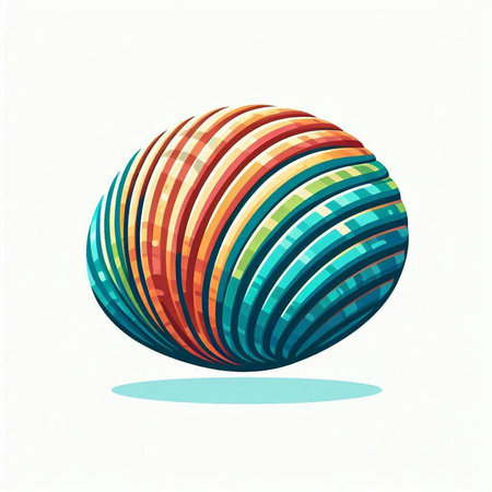 Abstract colorful sphere on white background. Vector illustration. Eps 10.のイラスト素材