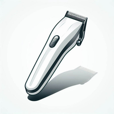Hair clipper isolated on a white background. Vector illustration.のイラスト素材