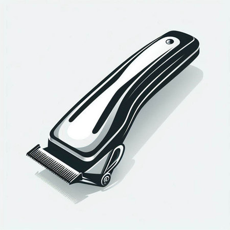 Hair clipper isolated on a white background. Vector illustration.のイラスト素材